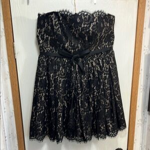 Robert Rodriguez Black Strapless Sweetheart Cocktail Dress